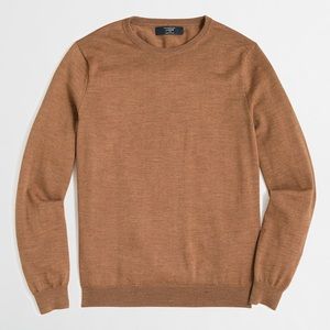 J.CREW FACTORY NWT SIZE SM MERINO WOOL TAN SWEATER
